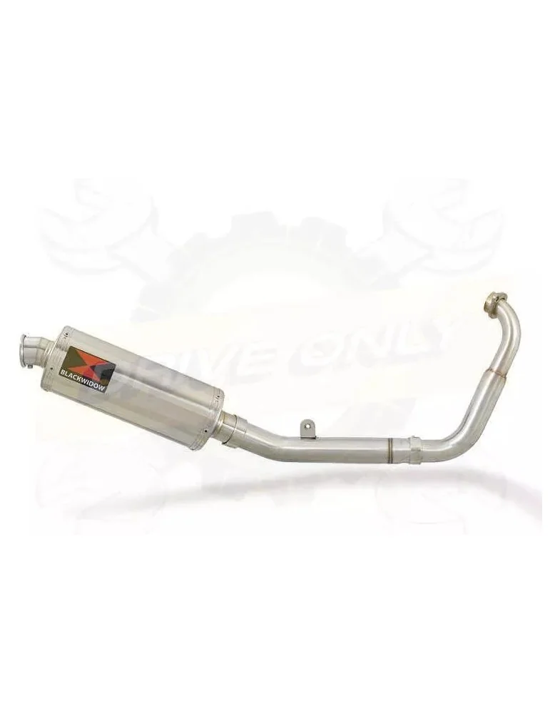MT125 2014 - 2019 Exhaust System with 300mm Oval Stainless Steel Silencer