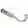 MT09 MT-09 2013-2021  High Level De-cat Exhaust System with 300mm Oval Stainless Steel Silencer + Carbon Fibre Tip