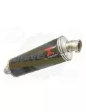 R1150 GS ADVENTURE exhaust tube de raccord et Ovale En Carbone Silencieux 400mm