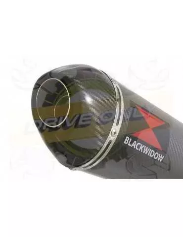 GSF 1250 GSF1250 Bandit 2007-2016 Water Cooled Tube de raccord et Silencieux Ovale En Carbone 400mm