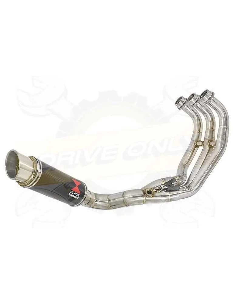 MT-09 Tracer 2013-2021  Passage Bas Décatalyseur Ligne complètes Rond GP Style Carbon Silencieux 230mm