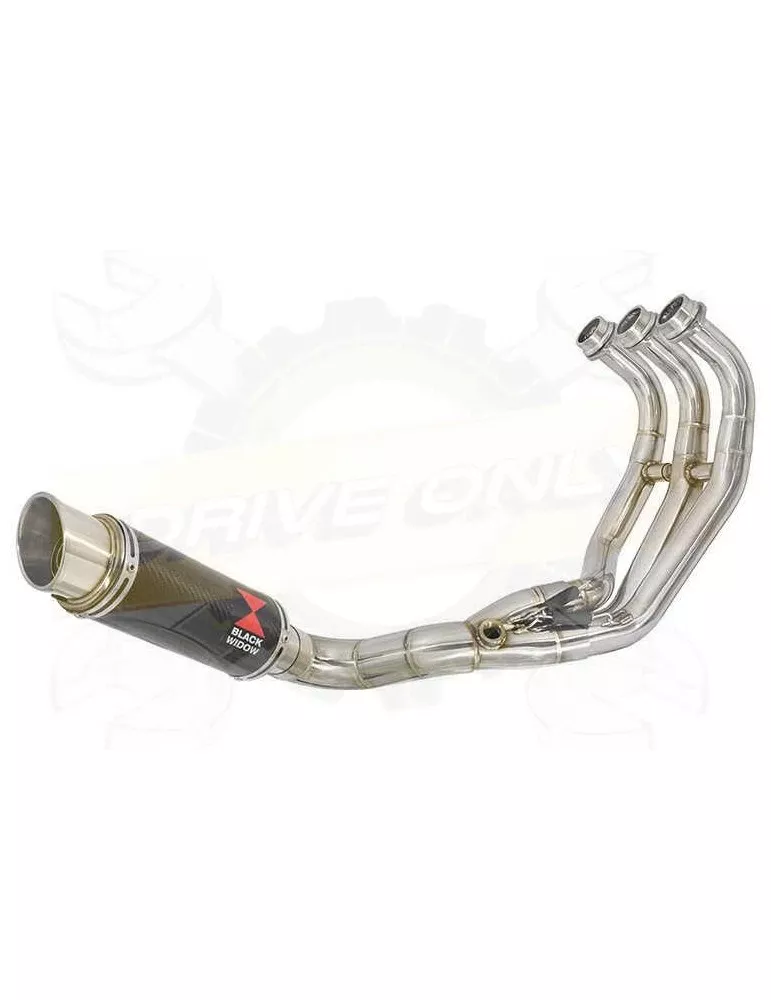 MT-09 Tracer 2013-2021  Passage Bas Décatalyseur Ligne complètes Rond GP Style Carbon Silencieux 230mm