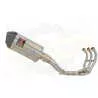 MT09 MT-09 2013-2021  High Level De-cat Exhaust System with 200mm Oval Stainless Steel Silencer + Carbon Fibre Tip