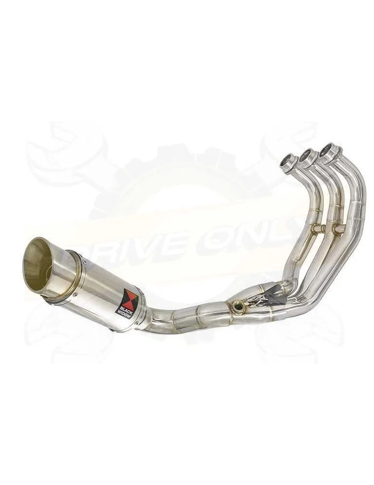 MT-09 Tracer 2013-2021  Tracer Passage Bas Décatalyseur Ligne complètes Rond Stainless Silencieux 200mm