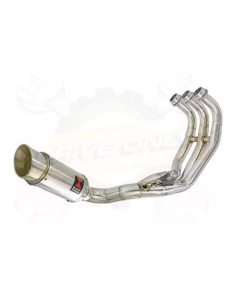 MT-09 Tracer 2013-2021  Tracer Passage Bas Décatalyseur Ligne complètes Rond Stainless Silencieux 200mm