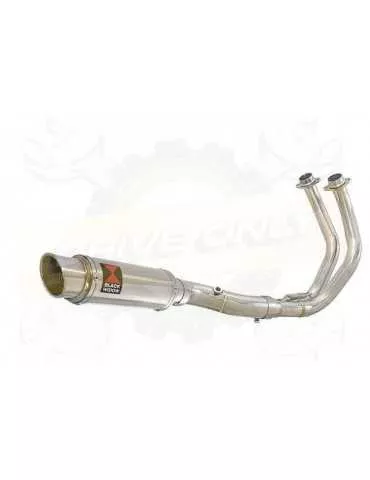 FZ-07 Tracer 2014 2015 2016 2017 Passage Bas Décatalyseur Ligne complète & Silencieux Rond GP Style En Inox 230mm