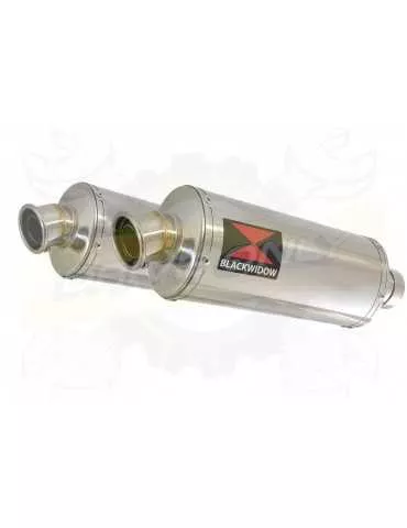 VFR 800 VTEC (RC46) 2002 - 2013 Tube de raccord + Silencieux Ovale Inox 300mm