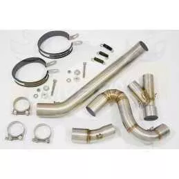 VFR 800 VTEC (RC46) 2002 - 2013 Tube de raccord + Silencieux Ovale En Carbone 300mm