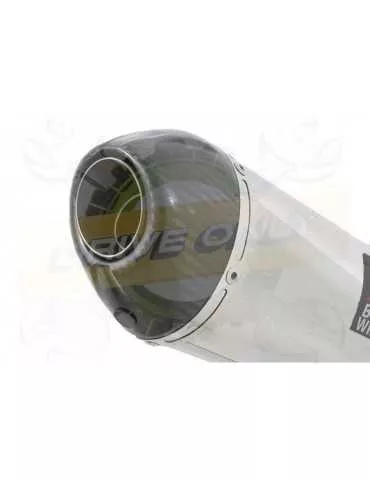 Vespa GTS 125 4T ie Super 2009 - 2016 Ligne complète & Silencieux Ovale En Inox + Canule En Carbone 200mm