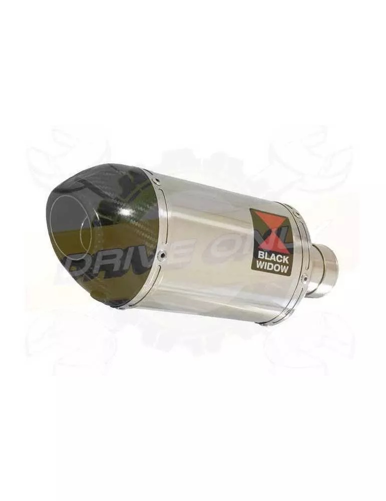 Vespa GTS 300 ie Super 2008 - 2016 Ligne complète & Silencieux Ovale En Inox + Canule En Carbone 200mm