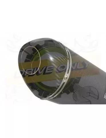 Vespa GTS 300 ie Super 2008 - 2016 Ligne complète & Silencieux Ovale En Carbone 200mm