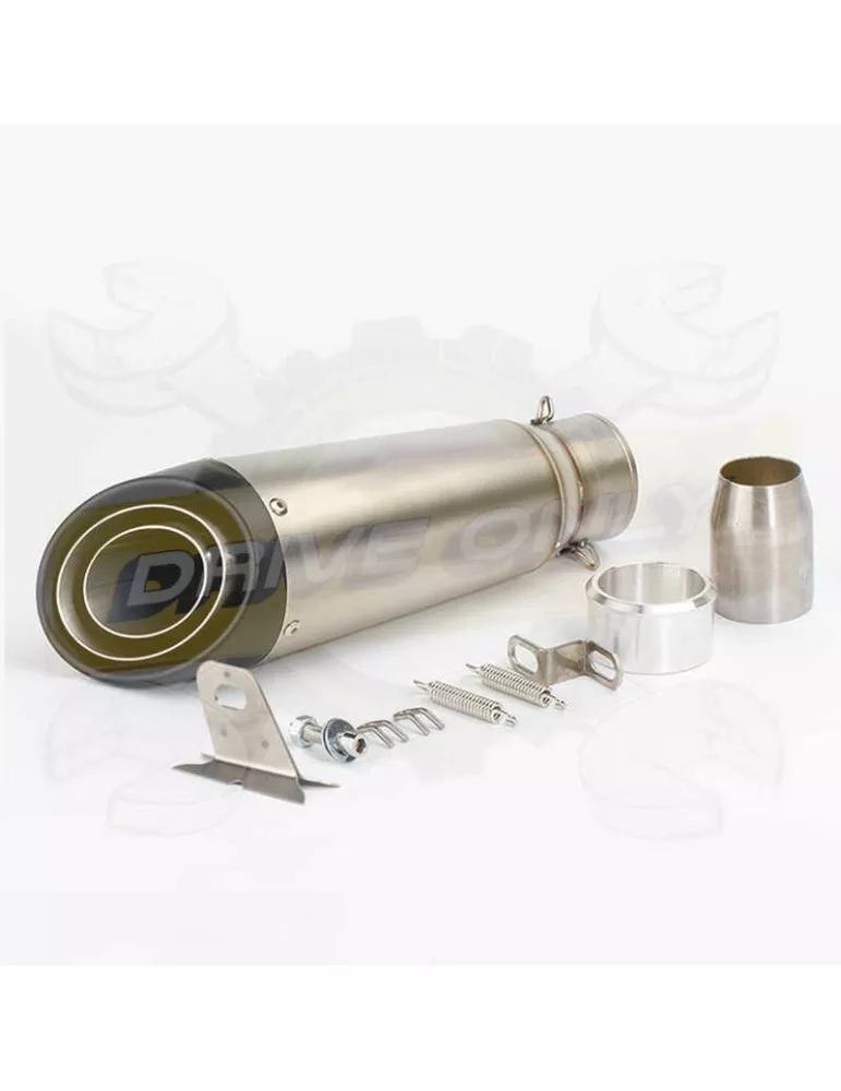 Silencieux sport inox / carbone universel 3 + accessoires
