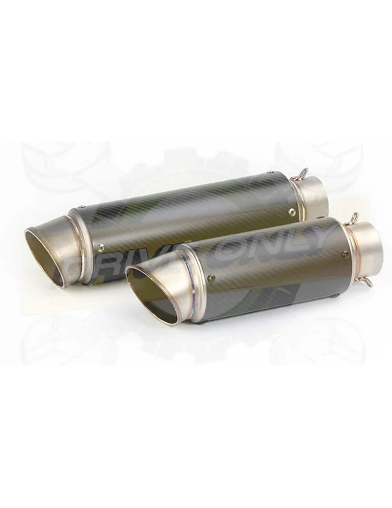 Silencieux sport inox / Carbone universel 3 60  + accessoires