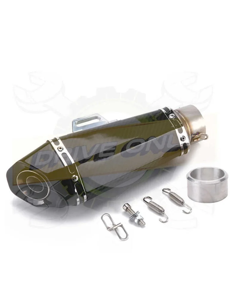 Silencieux sport  Carbone universel 1 60mm  + accessoires