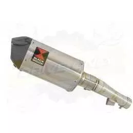 Honda NC 700 S (RC61) 2012-2014 Kit Silencieux: Silencieux Ovale Inox 200mm + Carbone Tip