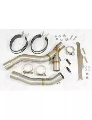 XT660Z TENERE 2008-2017 Tube de raccords & Silencieux Ovale En Carbone  200mm