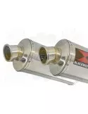 XT660Z TENERE 2008-2017 Tube de raccords & Silencieux Rond en Inox 300mm