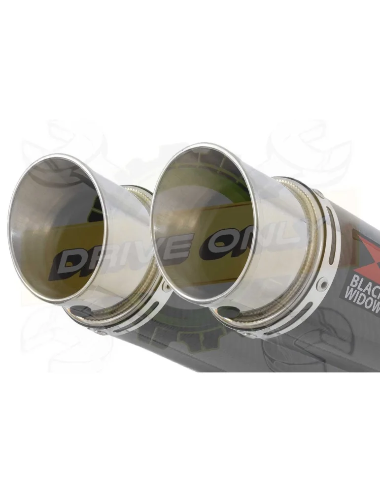 XT660Z TENERE 2008-2017 Tube de raccord & Silencieux ​​​​​​​GP Style Rond En Carbone 230mm