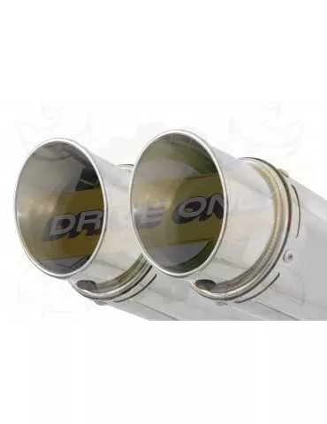 XT660Z TENERE 2008-2017 Tube de raccord & Silencieux Rond en Inox 200mm