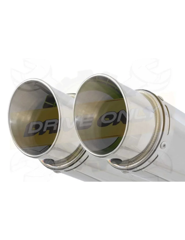 XT660Z TENERE 2008-2017 Tube de raccord & Silencieux Rond en Inox 200mm