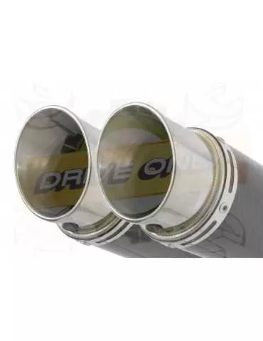 XT660Z TENERE 2008-2017 Tube de raccord & Silencieux Rond En Carbone 200mm