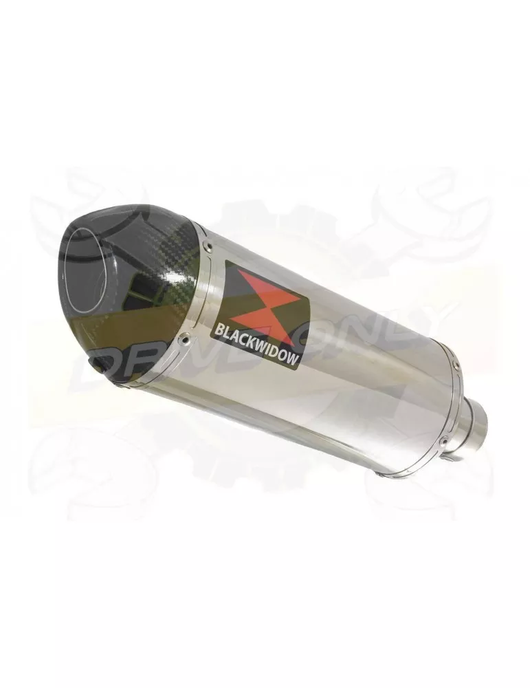 R6 YZF600 2017-2018 (RJ27) Silencieux kit + Silencieux Ovale en Inox + Canule en Carbone 300mm