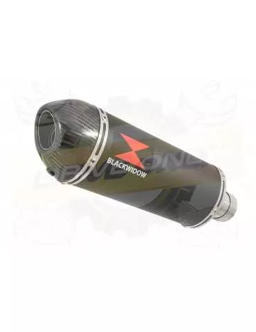 R6 YZF600 2017 2018 (RJ27) Race Decata Ligne complète + Silencieux Ovale Noir en Inox + Canule en Carbone 300mm