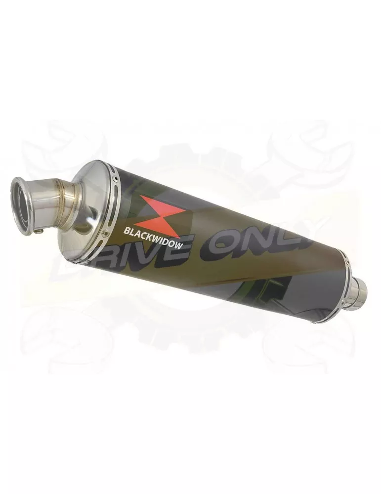 R6 YZF600 2017-18 (RJ27) Race Decata Passage Haut Ligne complète + Silencieux Rond Noir en Inox 400mm