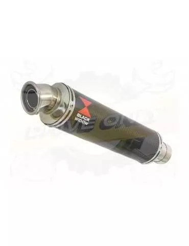 R6 YZF600 2017-2018 (RJ27) Hi level Silencieux kit + Silencieux Rond En Carbone 350mm