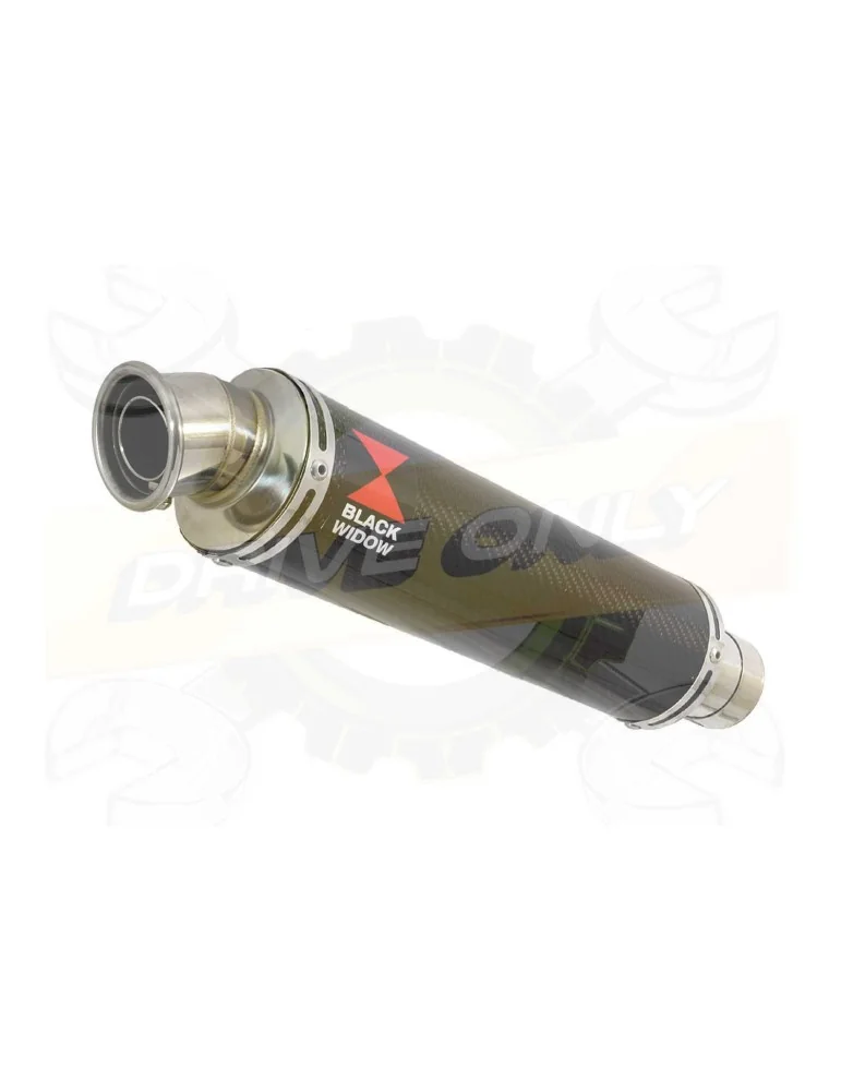 R6 YZF600 2017-2018 (RJ27) Hi level Silencieux kit + Silencieux Rond En Carbone 350mm