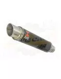 R6 YZF600 2017-2018 (RJ27) Hi level Silencieux kit + Silencieux GP Rond Noir en Inox 350mm