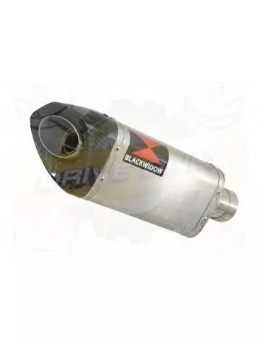 R6 YZF600 2017-2018 (RJ27) Silencieux kit + Silencieux Tri-Ovale en Inox + Canule en Carbone 250mm