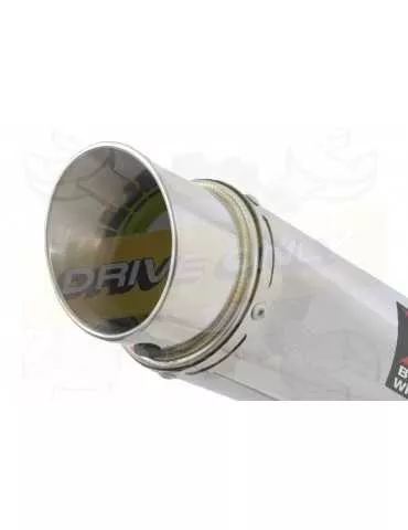 R6 YZF600 2017-2018 (RJ27) Silencieux kit + Silencieux Rond en Inox 200mm