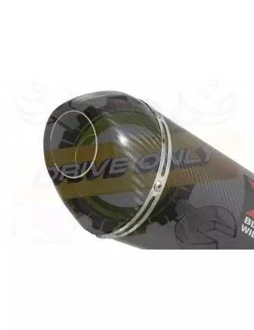 R6 YZF600 2017-2018 (RJ27) Silencieux kit + Silencieux Ovale En Carbone 200mm