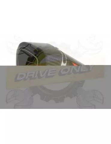 HYOSUNG GT250R GT250 COMET Ligne complète & Silencieux Rond Noir en Inox 400mm