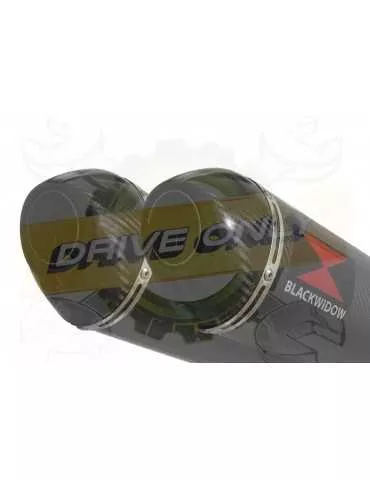 Speed Triple 1050 S R 2011-2015 Par paire / Silencieux Kit + Silencieux Ovale En Carbone 400mm