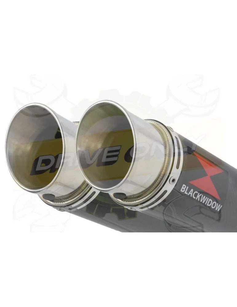 Speed Triple 1050 S R 2011-2015 Par paire / Silencieux Kit + Silencieux GP Rond en Carbone 360mm