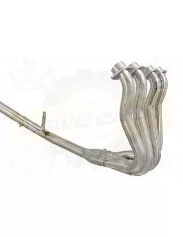 GSX-S 1000 F Décatalyseur Race Ligne complètes + Ovale En Carbone Silencieux + Carbon Tip 300mm