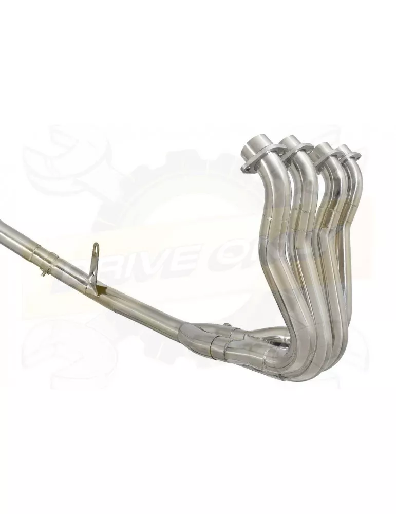 GSX-S 1000 F Décatalyseur Race Ligne complètes + Ovale En Carbone Silencieux + Carbon Tip 300mm