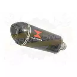 GSX-S 1000 F Décatalyseur Race Ligne complètes + Ovale En Carbone Silencieux + Carbon Tip 300mm