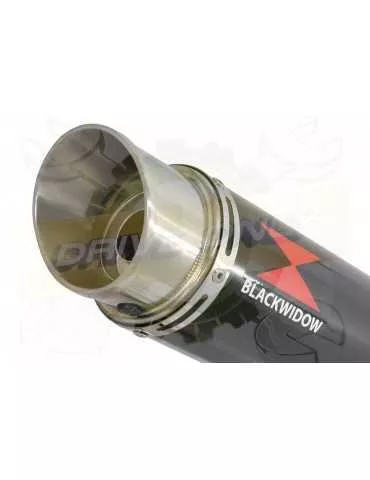 GSX1200 Inazuma Tube de raccord et Silencieux GP Rond Noir En Inox 360mm