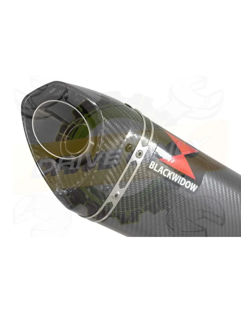 GSX1200 Inazuma Tube de raccord et Silencieux Tri Ovale En Carbone 250mm