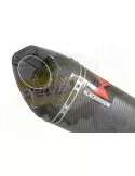GSX1200 Inazuma Tube de raccord et Silencieux Tri Ovale En Carbone 250mm