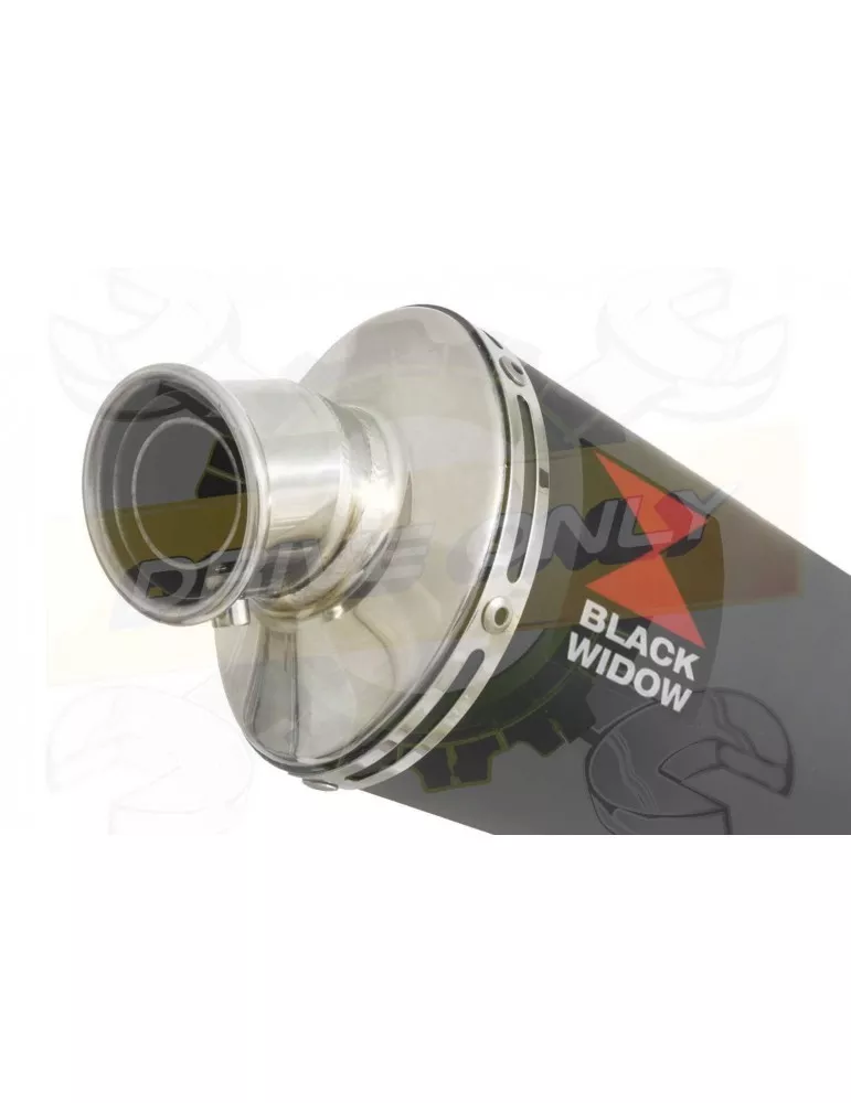 GSX1200 Inazuma Tube de raccord et Silencieux Ovale Noir En Inox 230mm