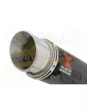 GSX1200 Inazuma Tube de raccord et Silencieux GP Rond Noir En Inox 230mm