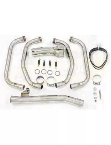 GSF600 Bandit 95-04 Refroidissement à Huile / Ligne complète & Silencieux Tri-Ovale En Carbone 250mm