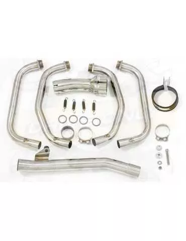 GSX 750 Inazuma Ligne complète & Silencieux Rond GP Style Noir En Inox 350mm