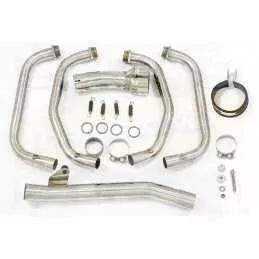 GSX 750 Inazuma Ligne complète & Silencieux GP Rond En Carbone + Canule en Titane 230mm