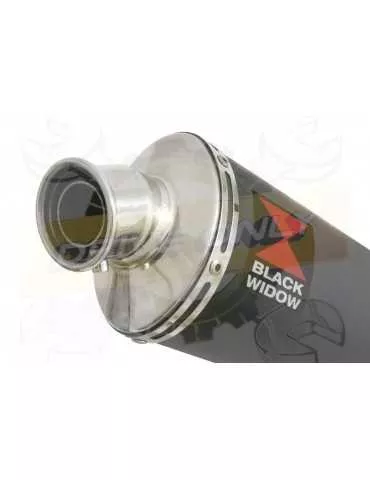 GSX 750 Inazuma Ligne complète & Silencieux Ovale Noir En Inox 230mm