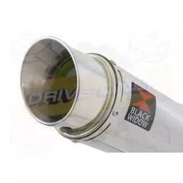 GSX750 Inazuma Tube de raccord et Silencieux Rond GP Style En Inox 360mm